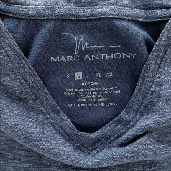 Marc Anthony T-shirt Dark Blue / Gray Men’s Medium - Picture 3 of 5